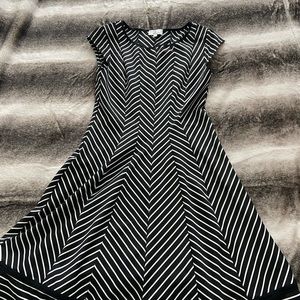 Signature stripe modest dress